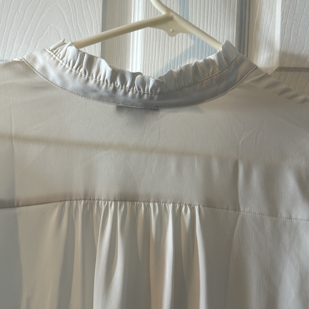 Off White Polyester Blouse - image 4